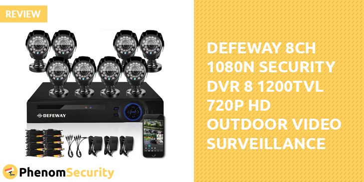 DEFEWAY 8CH 1080N Security DVR 8 1200TVL Outdoor Video Surveillance Camera System Review